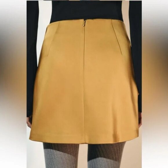 ZARA SATIN EFFECT BOW SKIRT ZW COLLECTION - Picture 4 of 7